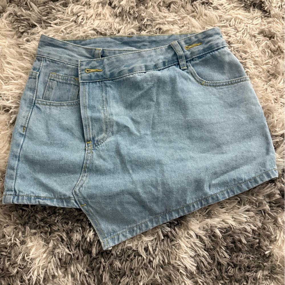 Light Blue Denim skort